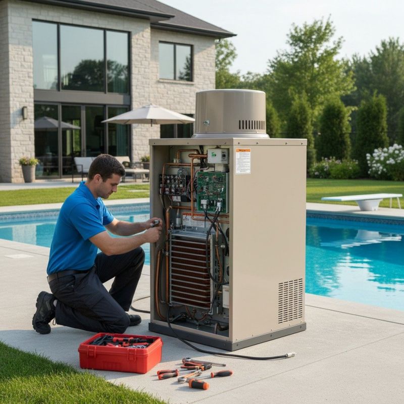 Local Pool Heater Repair pros at work